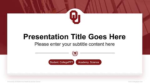 University of Oklahoma-Health Sciences Center National Scholarship Defense PPT Template