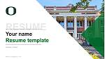 University of Oregon CV PPT-sjabloon