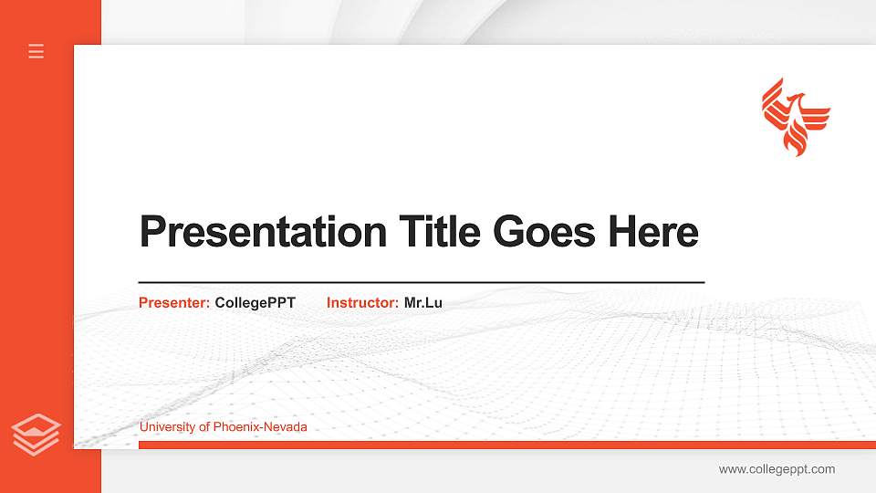 University of Phoenix-Nevada Thesis Proposal/Graduation Defense PPT Template16:9 ratio PPT effect preview image