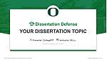 University of Oregon Scriptieverdediging PPT-sjabloon