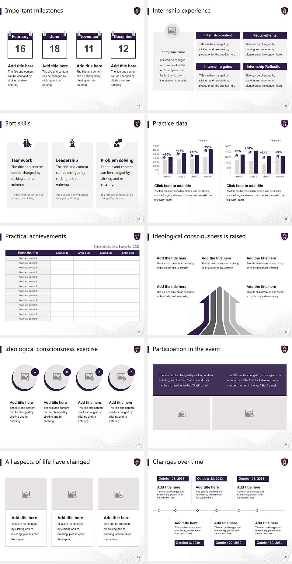 University of Northwestern-St Paul National Scholarship Defense PPT Template4:3 ratio PPT effect preview image3