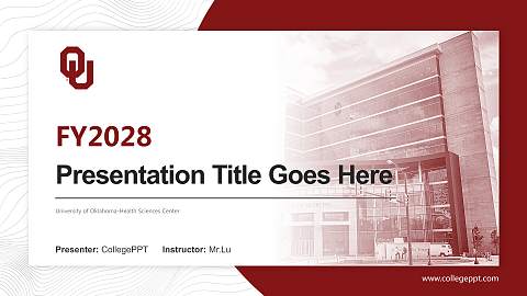 University of Oklahoma-Health Sciences Center Academic Presentation/Research Findings Report PPT Template