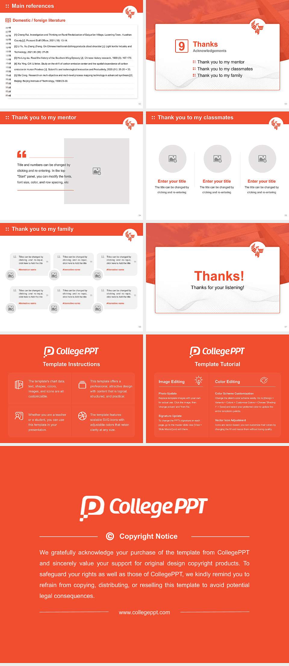 University of Phoenix-Nevada Graduation Thesis Defense PPT Template4:3 ratio PPT effect preview image7