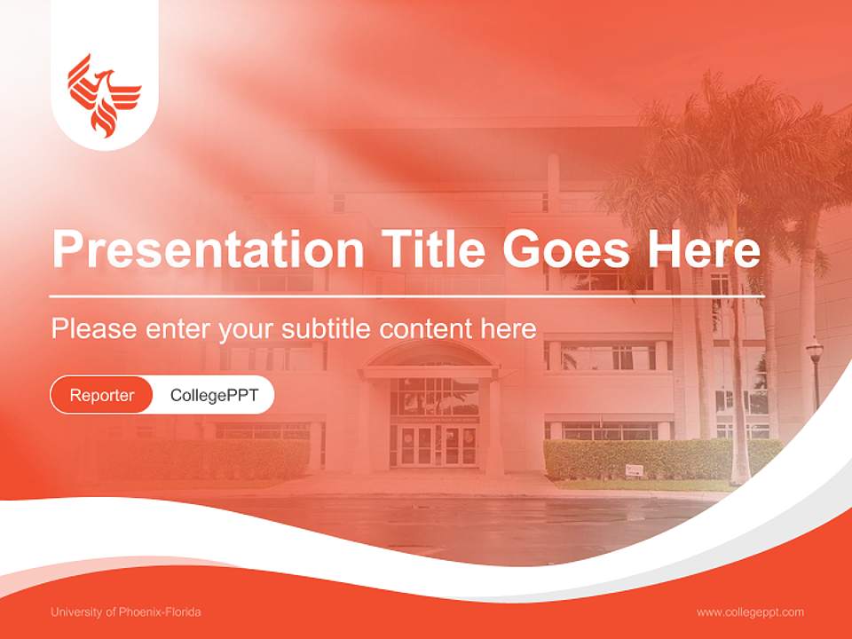 University of Phoenix-Florida Lecture Sharing and Networking Event PPT Template4:3 ratio PPT effect preview image4