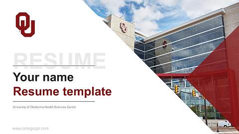 University of Oklahoma-Health Sciences Center Resume PPT Template