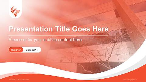 University of Phoenix-Nevada Lecture Sharing and Networking Event PPT Template
