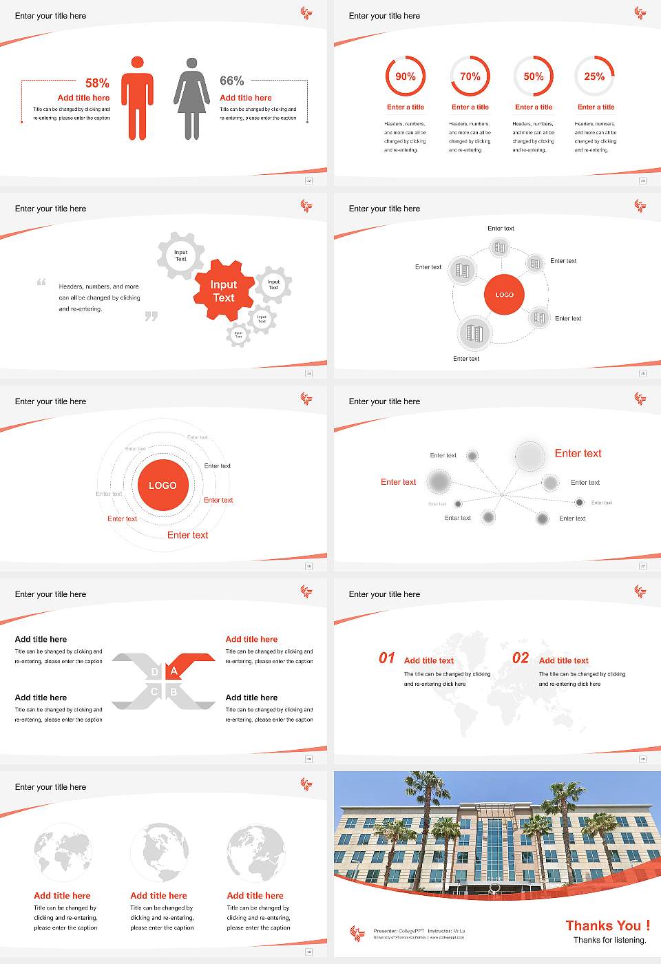 University of Phoenix-California Course/Courseware Creation PPT Template16:9 ratio PPT effect preview image4