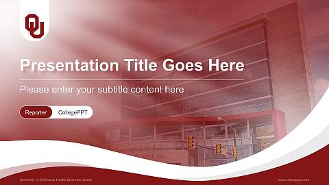 University of Oklahoma-Health Sciences Center Lecture Sharing and Networking Event PPT Template