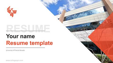 University of Phoenix-Nevada Resume PPT Template