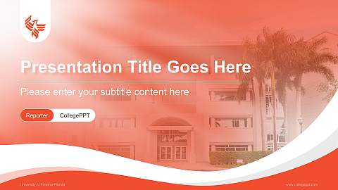 University of Phoenix-Florida Lecture Sharing and Networking Event PPT Template