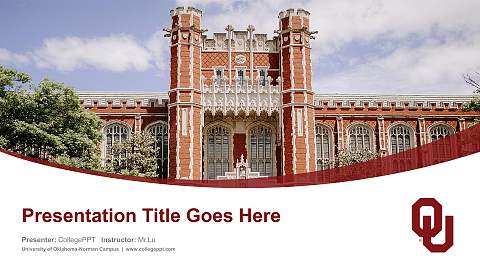 University of Oklahoma-Norman Campus Course/Courseware Creation PPT Template