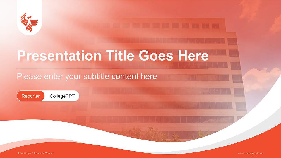 University of Phoenix-Texas Lecture Sharing and Networking Event PPT Template16:9 ratio PPT effect preview image