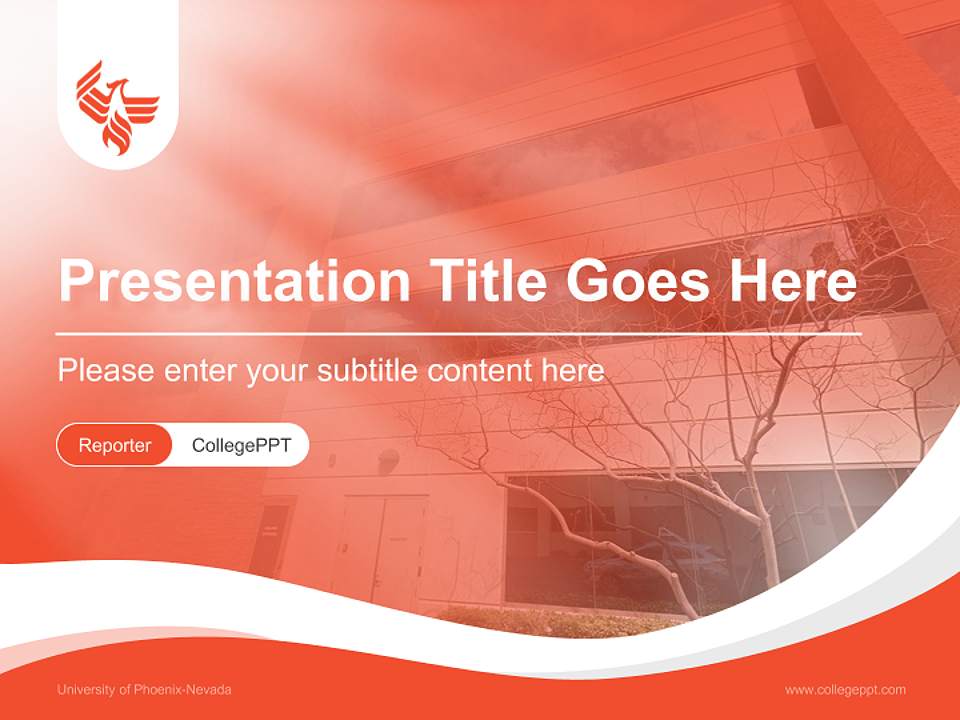 University of Phoenix-Nevada Lecture Sharing and Networking Event PPT Template4:3 ratio PPT effect preview image4
