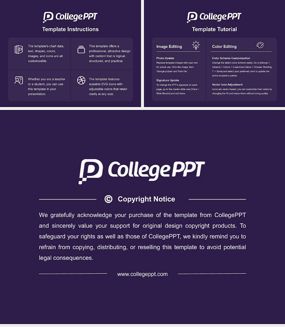 University of Northwestern-St Paul Course/Courseware Creation PPT Template4:3 ratio PPT effect preview image5