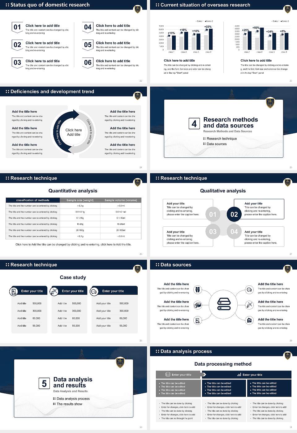 University of Notre Dame Graduation Thesis Defense PPT Template16:9 ratio PPT effect preview image4