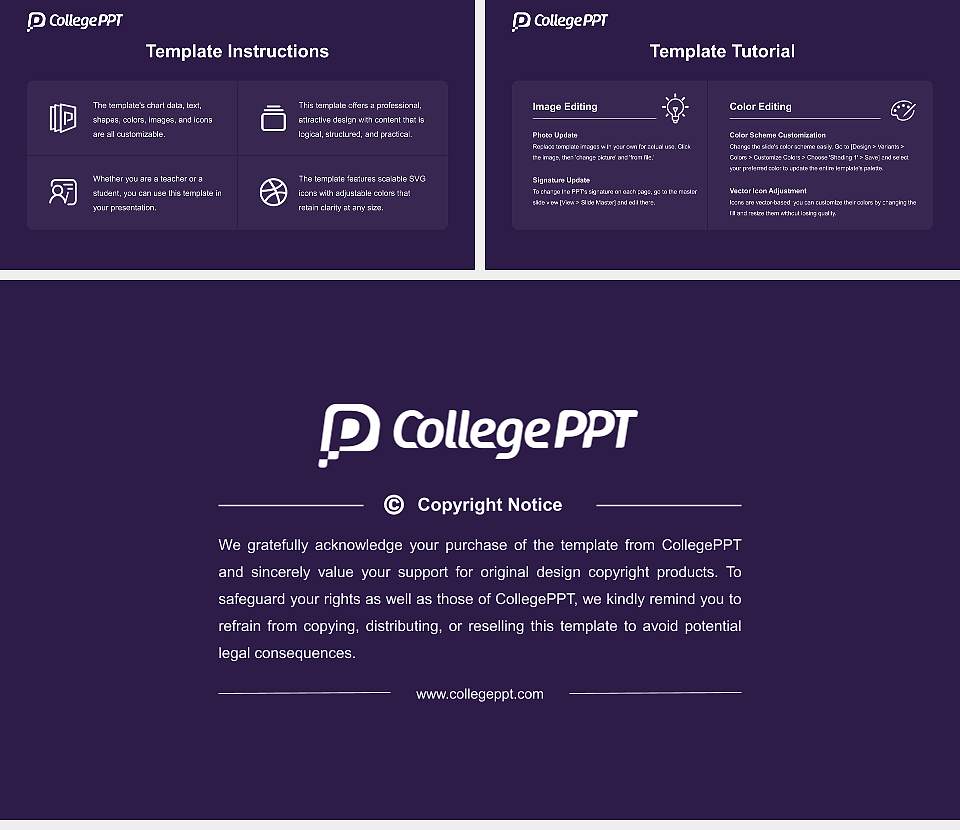 University of Northwestern-St Paul Course/Courseware Creation PPT Template16:9 ratio PPT effect preview image5