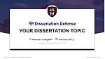University of Northwestern-St Paul थीसिस रक्षा PPT टेम्पलेट
