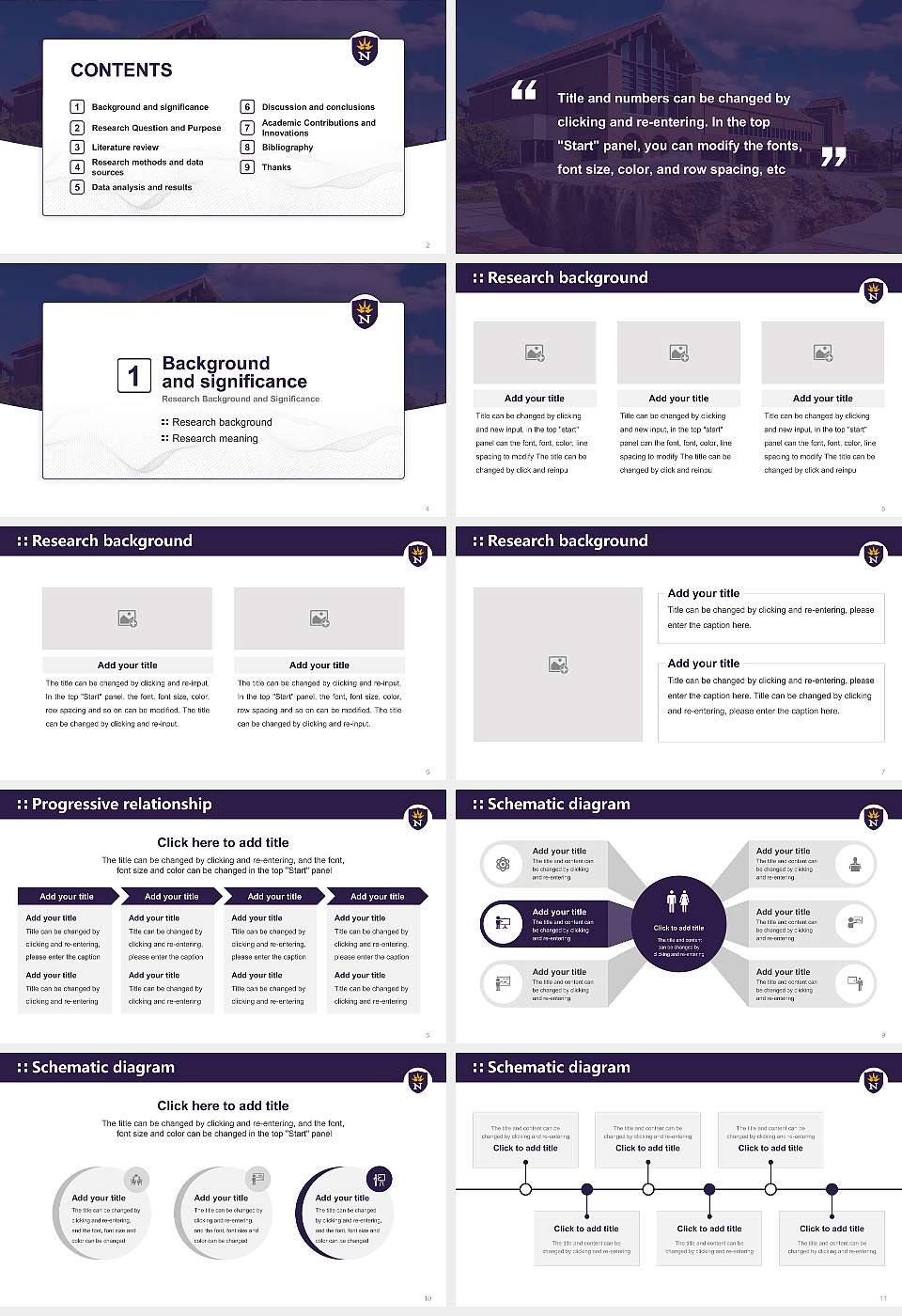 University of Northwestern-St Paul Graduation Thesis Defense PPT Template16:9 ratio PPT effect preview image2