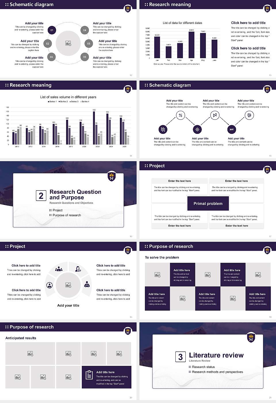 University of Northwestern-St Paul Graduation Thesis Defense PPT Template16:9 ratio PPT effect preview image3