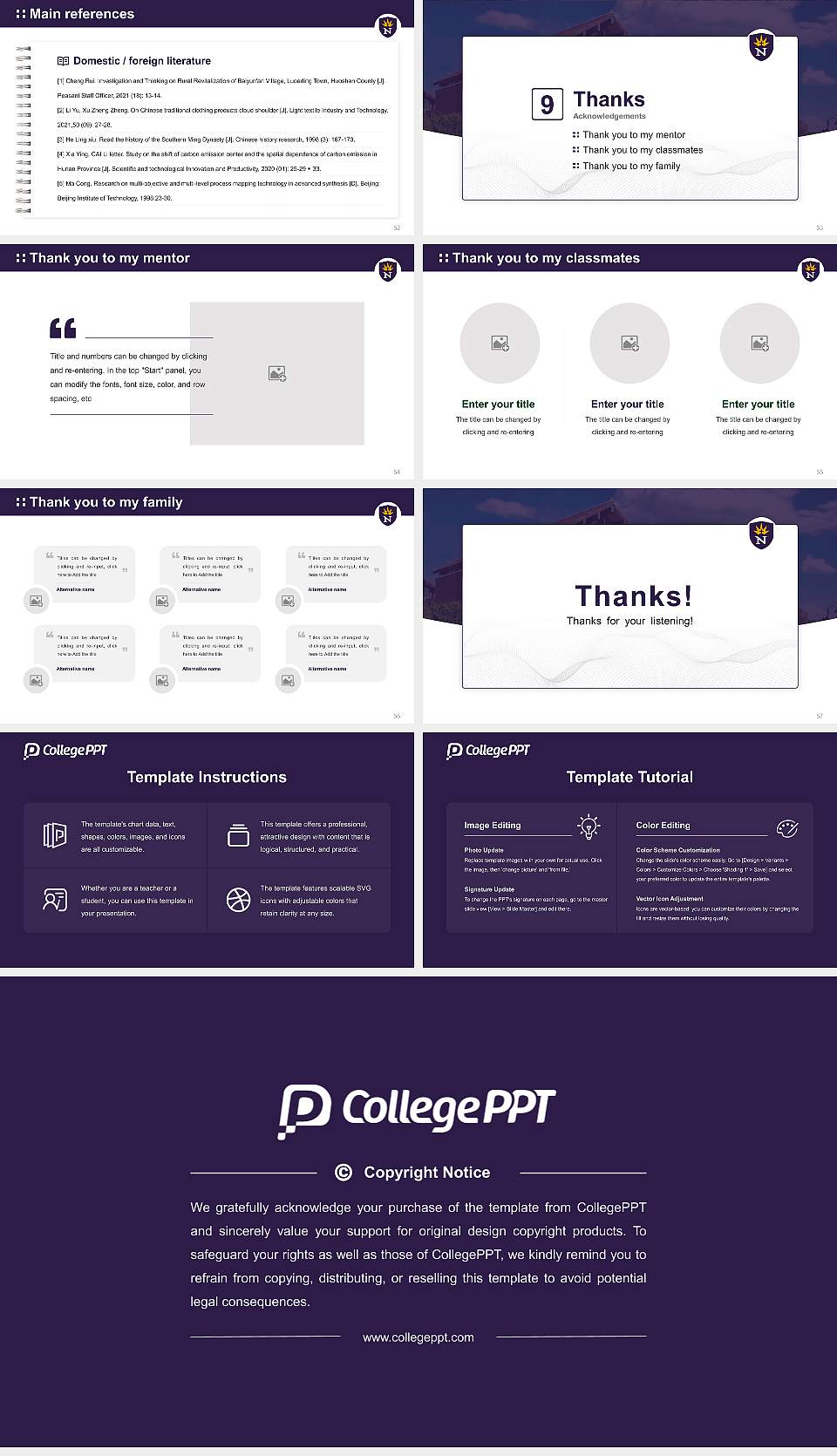 University of Northwestern-St Paul Graduation Thesis Defense PPT Template16:9 ratio PPT effect preview image7