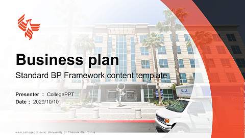 University of Phoenix-California Competition/Entrepreneurship Contest PPT Template