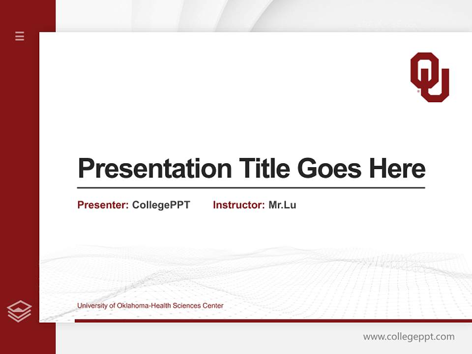 University of Oklahoma-Health Sciences Center Thesis Proposal/Graduation Defense PPT Template4:3 ratio PPT effect preview image5