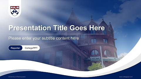University of Pennsylvania Lecture Sharing and Networking Event PPT Template