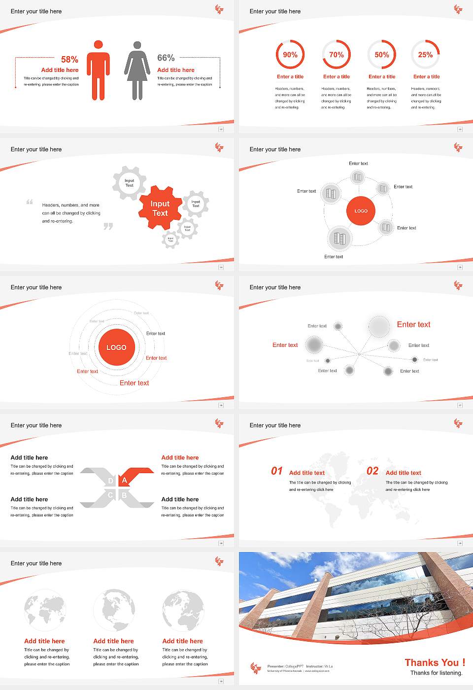 University of Phoenix-Nevada Course/Courseware Creation PPT Template16:9 ratio PPT effect preview image4
