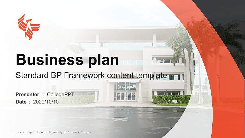 University of Phoenix-Florida Competition/Entrepreneurship Contest PPT Template16:9 ratio PPT effect preview image