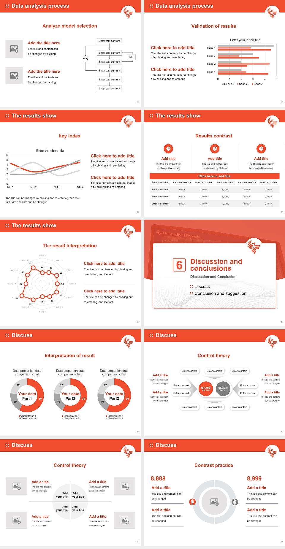 University of Phoenix-Arizona Graduation Thesis Defense PPT Template4:3 ratio PPT effect preview image5