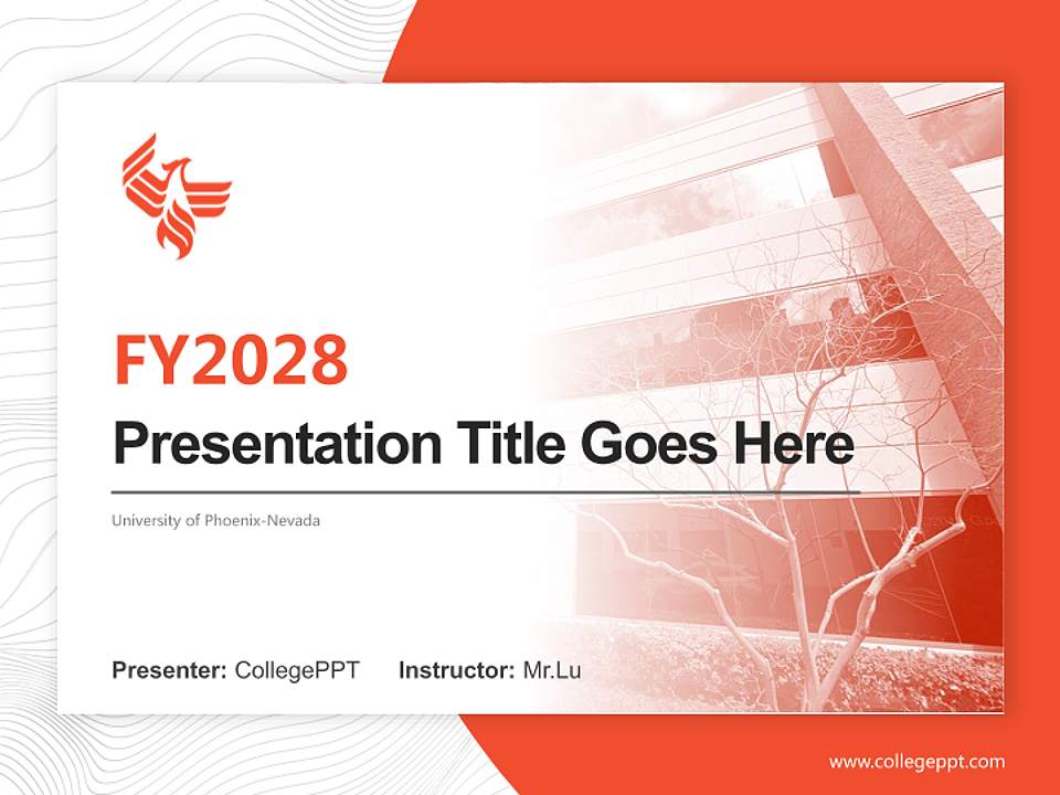 University of Phoenix-Nevada Academic Presentation/Research Findings Report PPT Template4:3 ratio PPT effect preview image5