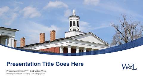 Washington and Lee University Course/Courseware Creation PPT Template