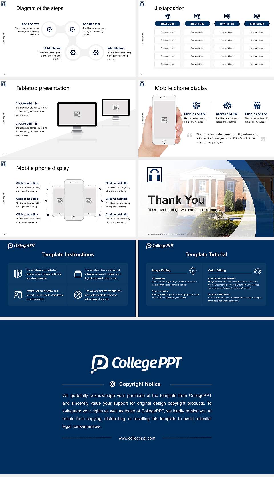 Washington Adventist University Competition/Entrepreneurship Contest PPT Template16:9 ratio PPT effect preview image9