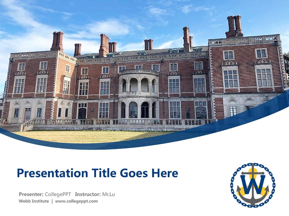 Webb Institute Course/Courseware Creation PPT Template4:3 ratio PPT effect preview image5