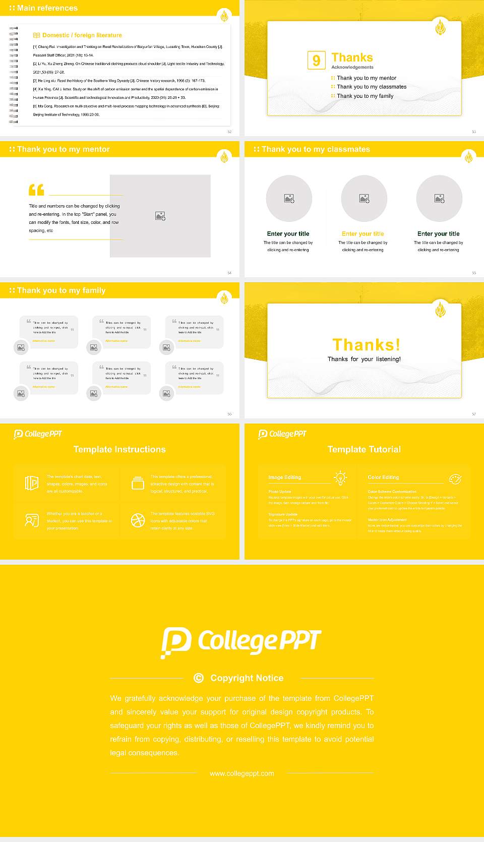 Wayland Baptist University Graduation Thesis Defense PPT Template16:9 ratio PPT effect preview image7