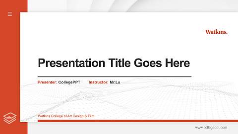 Watkins College of Art Design & Film Thesis Proposal/Graduation Defense PPT Template