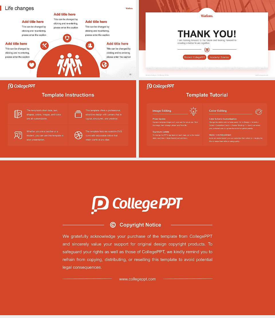 Watkins College of Art Design & Film National Scholarship Defense PPT Template16:9 ratio PPT effect preview image4