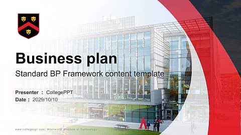 Wentworth Institute of Technology Competition/Entrepreneurship Contest PPT Template