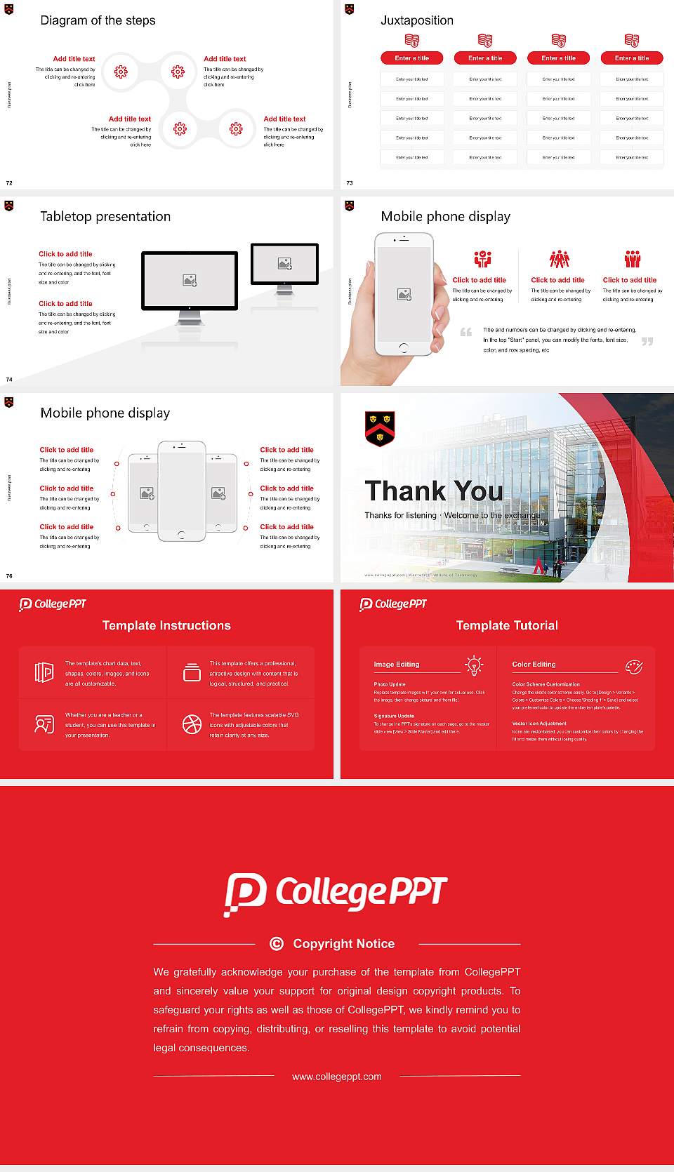 Wentworth Institute of Technology Competition/Entrepreneurship Contest PPT Template16:9 ratio PPT effect preview image9