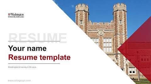 Washington University in St Louis Resume PPT Template