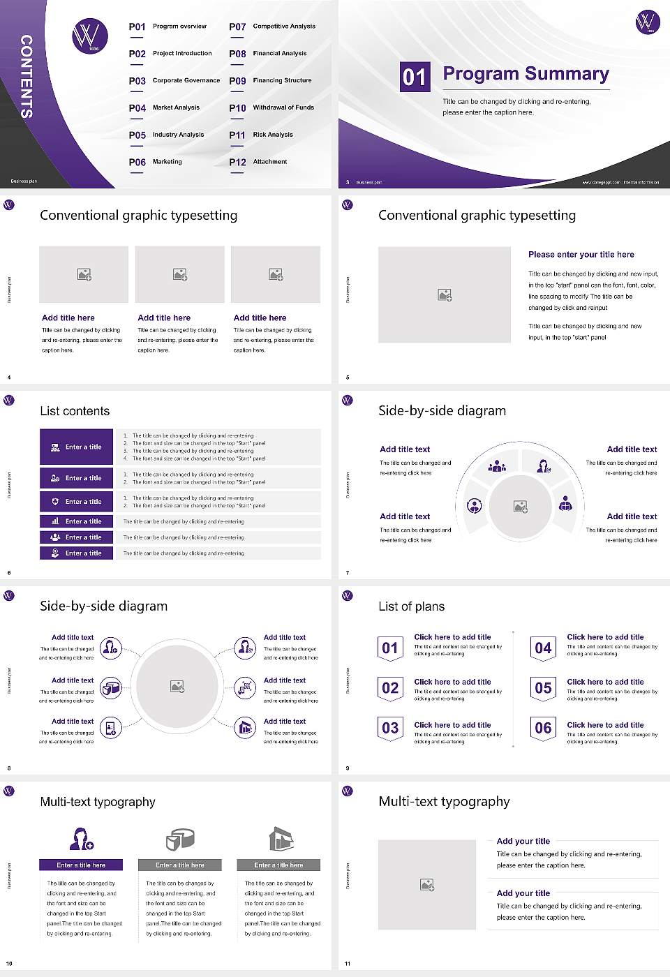Wesleyan College Competition/Entrepreneurship Contest PPT Template16:9 ratio PPT effect preview image2