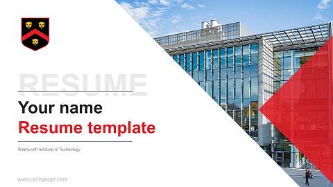 Wentworth Institute of Technology Resume PPT Template