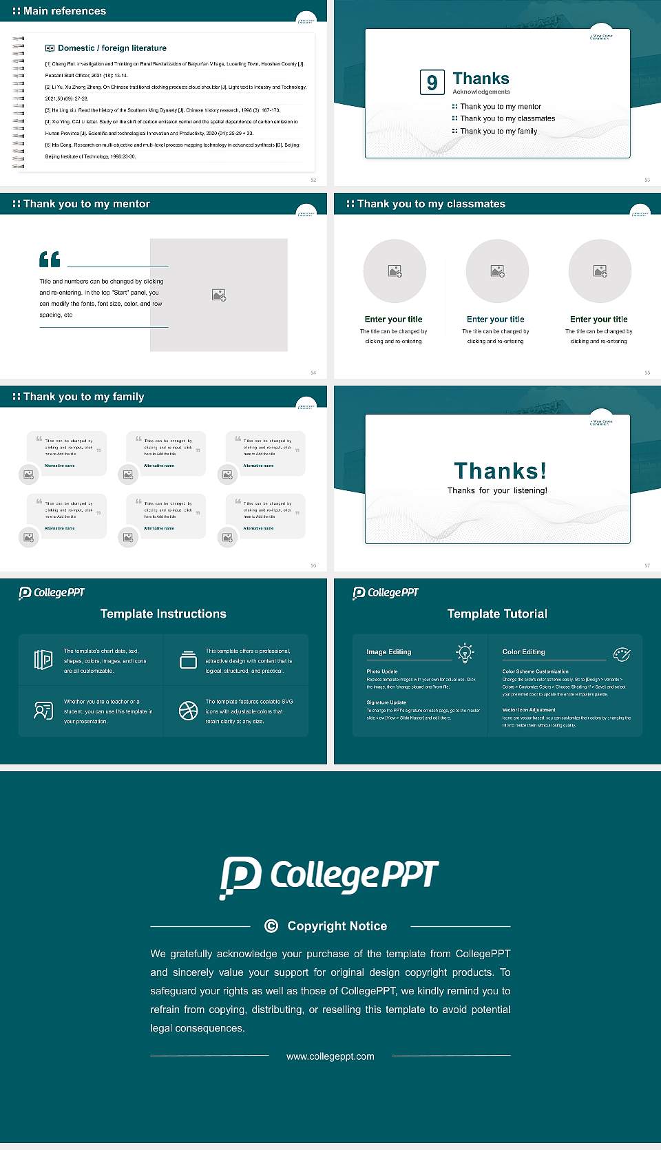 West Coast University-Miami Graduation Thesis Defense PPT Template16:9 ratio PPT effect preview image7