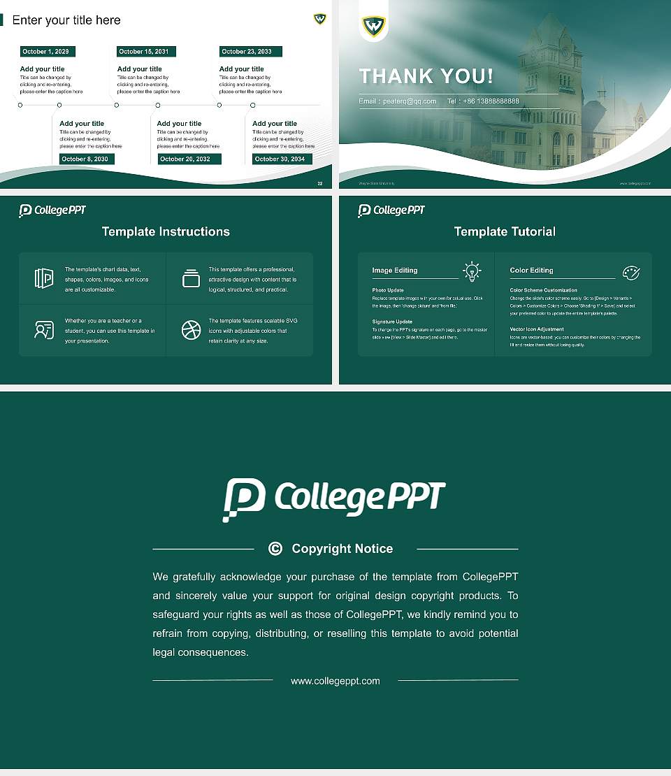 Wayne State University Lecture Sharing and Networking Event PPT Template16:9 ratio PPT effect preview image4