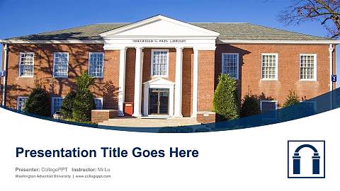 Washington Adventist University Course/Courseware Creation PPT Template