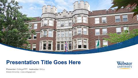 Webster University Course/Courseware Creation PPT Template