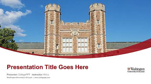 Washington University in St Louis Course/Courseware Creation PPT Template