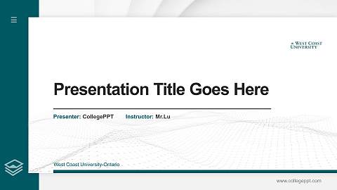 West Coast University-Ontario Thesis Proposal/Graduation Defense PPT Template