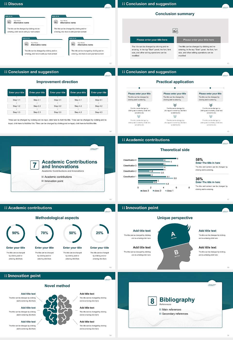 West Coast University-Los Angeles Graduation Thesis Defense PPT Template16:9 ratio PPT effect preview image6
