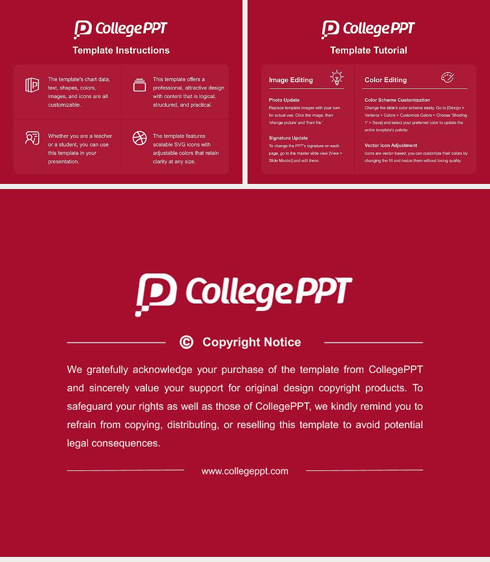 Washington State University Course/Courseware Creation PPT Template4:3 ratio PPT effect preview image5
